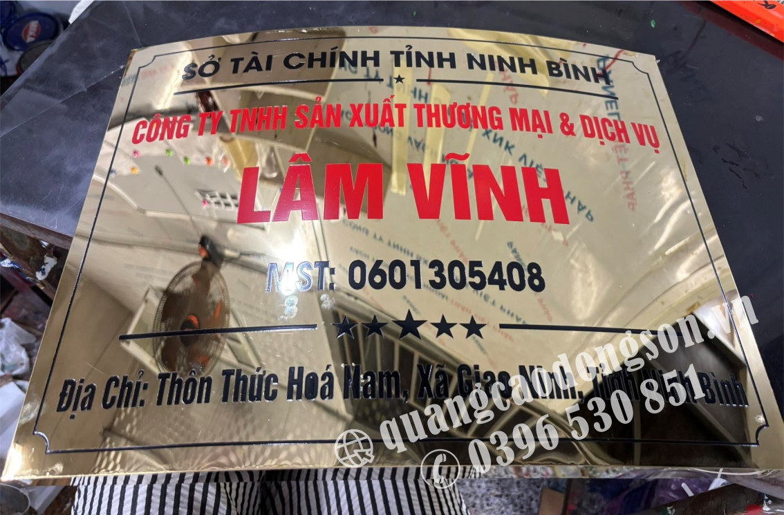 Bảng tên văn phòng inox bạc cao cấp sản xuất trực tiếp tại xưởng