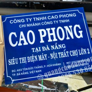 Biển công ty mica cao cấp được thiết kế và gia công theo yêu cầu, kết hợp chữ nổi mica, inox hoặc logo in UV. Phù hợp lắp đặt tại văn phòng, showroom, quầy lễ tân, tòa nhà và doanh nghiệp với phong cách hiện đại, sang trọng.