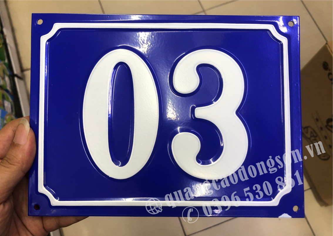 Biển số nhà hợp kim nhôm cao cấp chống oxy hóa