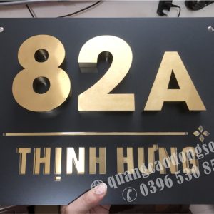 Biển số nhà inox đẹp theo yêu cầu, gia công inox 304 cao cấp với công nghệ cắt laser, ăn mòn và số nổi. Thiết kế hiện đại, chống gỉ, bền đẹp ngoài trời, phù hợp nhà phố, biệt thự, văn phòng và doanh nghiệp.